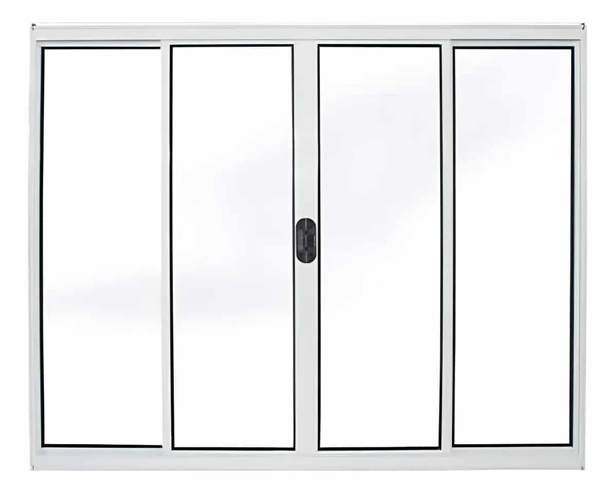 JANELA VITRÔ ALUMINIO BRANCO 4 FOLHAS 1,20 X 1,50